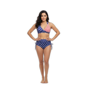 Edelqual Bikini High Waisted Two Piece Tummy Control Swimsuit